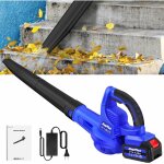 Dayplus - souffleur de feuilles sans fil aspirateur de feuilles souffleur aspirateur avec 1 batterie ...