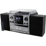 Centrale musicale stereo mcd5600 avec radio dabfm cdmp3 platine vinyle double cassette usb bluetooth