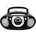 Soundmaster - scd5100sw radio - lecteur cd fm aux, cd, cassette noir