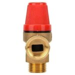 Soupapes de surpression mles 1 / 2  - soupape de scurit en laiton pour eau / ptrole / gaz (3 bar) ...