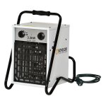 Sovelor - chauffage air puls portable lectrique avec thermostat d?ambiance intgr 3, 3 kw 490m3 / ...