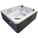 Spa  cuba  6 places - cuve blanc - systme balboa + bluetooth intgr - 220x210x80cm