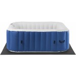 Helloshop26 - spa gonflable 6 places - 900 litres - 130 buses - coloris bleu fonc / blanc