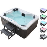 Spa led  ha�ti  4 places - enceintes bluetooth int�gr�es - blanc