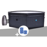 Spa portable netspa semi - rigide octopus octogonal bulles 4 - 6 places + 3 cartouches de filtration
