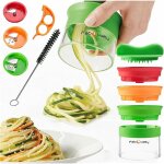 Memkey - spaghettis de lgumes coupe lgume spiralizer spaghetti lgume 3en1 spirale de lgumes trancheuse ...