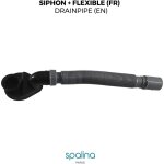 Spalina - accessoire siphon extra plat + flexible 80 x8, 94 x6, 53 cm, by