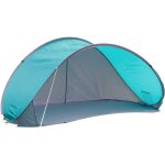 Spetebo - abri de plage pop up turquoise avec sac de transport - 210 x 110 cm - tente de plage auto - ...