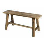 Spetebo - banc d�co en bois ancien - banc de fleurs grand - 58 cm
