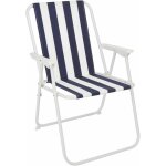Spetebo - chaise pliante piccolo - couleur : bleu / blanc