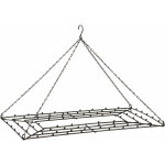 Support � suspendre - carr� 52x37 cm - noir - avec cha�ne