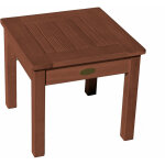 Spetebo - table d'appoint en eucalyptus brun fonc - 40 cm - petite table de jardin en bois massif