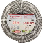 Spido - tuyau pvc arm� souple ? 25m ? � 35 mm ? flexible renforc� � spirales pour aspiration et refoulement ...