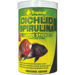 Spiruline pour cichlides tropicaux gros btonnets 250ml / 75g