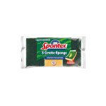 Spontex - gratte eponge avec renfort microfibre trs absorbant x3
