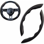 Sport couvre volant voiture forme ronde & d universel su�de / fibre de carbone mode housse volant voiture ...