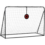 Sportnow - but de football cage de foot but futsal avec cible - dim. 213l x 150l x 100h cm - acier pe ... Sportnow - but de football cage de foot but futsal avec cible - dim. 213l x 150l x 100h cm - acier pe ...