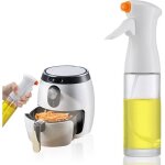 Spray huile de cuisine (230ml, verre) vaporisateur huile d'olive, pulvrisateur huile de cuisson alimentaire(b ...