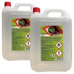2 pieces - 5 litres - bioethanol combustible poeles bio sprint tot 10 litres inodore sans fumee' naturelle ...