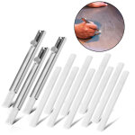 Craie de soudeur 3 x crayon de marquage de soudeur avec 4 pices de craie en statite - stahlwerk