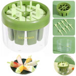 Stampo stampi per 8 ghiaccioli bastoncino ghiaccio riutilizzabili gelato fai da te