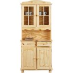 Stan - buffet vaisselier 4 portes 2 tiroirs bois massif