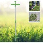 Stand - up � long manche telescopique uproot remover, arrache mauvaise herbe jardinage manuel, griffe ...
