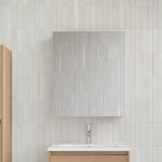 Stano. - armoire de toilette bloc - miroir fortina largeur 60 cm chne clair