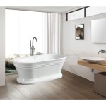 Baignoire lot design ovale seattle blanche 150 cm