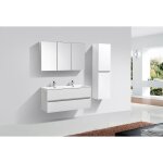 Stano. - ensemble de meubles salle de bain design siena largeur 120 cm blanc laqué sans Stano. - ensemble de meubles salle de bain design siena largeur 120 cm blanc laqué sans