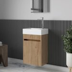Stano. - meuble lave - main salle de bain design messina largeur 45 cm chne clair
