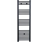 Stano. - radiateur s�che - serviettes eau chaude coda 120 x 40 cm noir mat