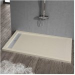 Stano. - receveur de douche 70 x 100 cm extra plat elite en r�sine surface ardois�e sable