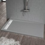 Stano. - receveur de douche 80 x 140 cm extra plat elite en r�sine surface ardois�e b�ton
