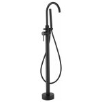 Stano. - robinet mitigeur baindouche sur pied debrio noir mat