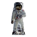 Star cutouts - figurine en carton buzz aldrin astronaute debout avec mini buggy et sa tenue d'astronaute ...