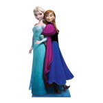 Star cutouts - figurine en carton elsa & anna dos à dos la reine des neiges disney - haut 162 cm Star cutouts - figurine en carton elsa & anna dos à dos la reine des neiges disney - haut 162 cm