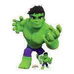 Star cutouts - figurine en carton hulk ? spidey et ses amis extraordinaires - haut 95 cm