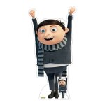 Star cutouts - figurine en carton jeune gru - les minions 2 : il tait une fois gru - haut 136 cm