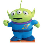 Star cutouts - figurine en carton toy story - alien hauteur 65 cm