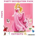 Star cutouts - pack dcoration figurine en carton disney princesse aurore hauteur 134cm