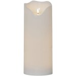 Star trading bougie flamme grand, bougie ronde, blanche, led, minuterie, blanc chaud, ext�rieur, 40 cm ...