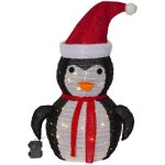 Star trading - guirlande lumineuse d'ext�rieur � tecidy �, pingouin 3d illumin�, piles + minuteur, blanc ...