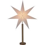 Star trading lampadaire poinsettia elice de star trading, toile de nol en papier 3d avec socle en bois ...
