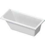 Duravit - starck baignoire rectangulaire 1 dossier 1500x700 mm - acrylique blanc