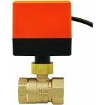 Ac220v ac24v dc12v vanne motorisee 2 voies - vanne a sphere 2 voies motorisee dn15 dn20 dn25 dn32 dn40 ...