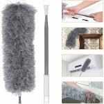 Plumeau vadrouille tlescopique en microfibre balai  poussire avec balai d'angle pliable limine sans ...