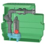 Calpeda - station cal230 gqsm 50 - 8 - station de relevage eaux charg�es - 0. 55kw 13. 5m3 / h mono