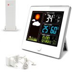 Station mto color my day - cran lcd couleur - temprature, humidit, heure & date - chargeur inclus ...