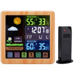 Station m�t�o sans fil, station m�t�o avec lcd �cran couleur thermom�tre hygrom�tre int�rieur ext�rieur ...